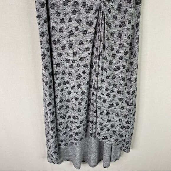 Market & Spruce Dress Women’s Black Gray Sleeveless Twist Knot Front Soft XXL - Picture 4 of 9